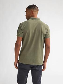 POLO DE PIQUE TRACTION REGULAR FIT DUSTY ARMY