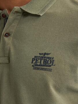 POLO DE PIQUE TRACTION REGULAR FIT DUSTY ARMY