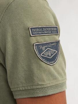 POLO DE PIQUE TRACTION REGULAR FIT DUSTY ARMY