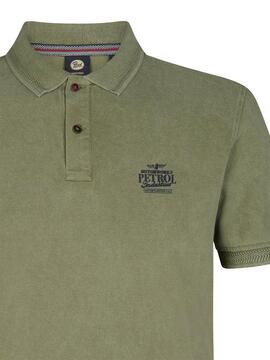 POLO DE PIQUE TRACTION REGULAR FIT DUSTY ARMY