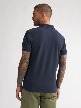 POLO DE PIQUE TRACTION REGULAR FIT NAVY BLUE