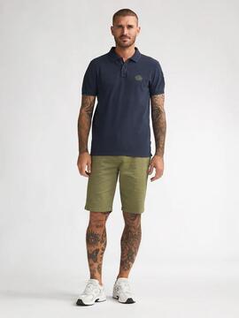 POLO DE PIQUE TRACTION REGULAR FIT NAVY BLUE