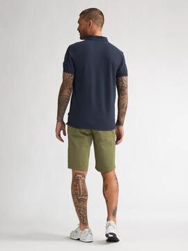 POLO DE PIQUE TRACTION REGULAR FIT NAVY BLUE