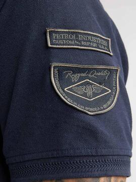 POLO DE PIQUE TRACTION REGULAR FIT NAVY BLUE