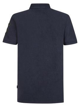 POLO DE PIQUE TRACTION REGULAR FIT NAVY BLUE
