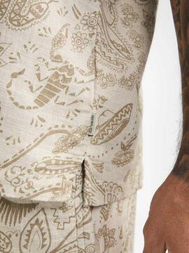 CAMISA MANGA CORTA RENEGADE RELAXED FIT SEASHELL