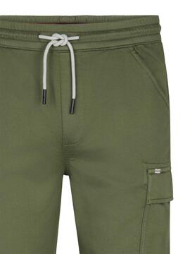 PANTALÓN JOGGER BOLSO CARGO DUSTY ARMY
