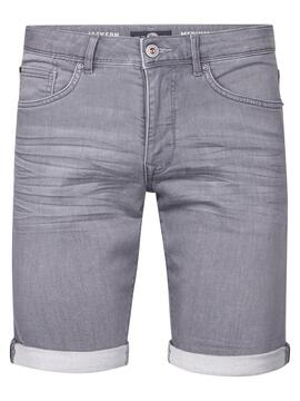 PANTALÓN CORTO VAQUERO JACKSON SLIM FIT LIGHT GREY