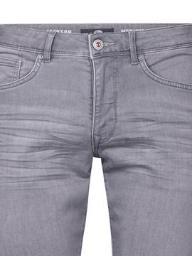 PANTALÓN CORTO VAQUERO JACKSON SLIM FIT LIGHT GREY