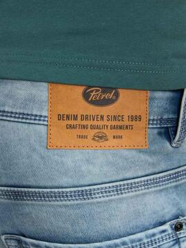 PANTALÓN CORTO VAQUERO JACKSON SLIM FI LIGHT STONE