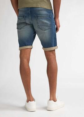 PANTALÓN CORTO VAQUERO JACKSON SLIM FIT DEEP BLUE
