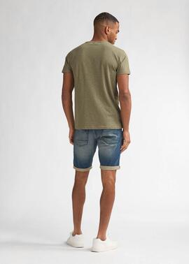 PANTALÓN CORTO VAQUERO JACKSON SLIM FIT DEEP BLUE