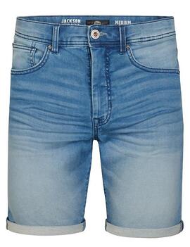 PANTALÓN CORTO VAQUERO JACKSON SLIM FIT MEDIUM INDIGO