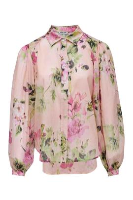 CAMISA REGULAR FIT CON ESTAMPADO FLORAL