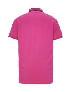 TJM TOMMY CLASSICS STR POLO REGULAR FIT FUCHSIA