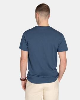 CAMISETA STITCHING LOGO WASH NAVY
