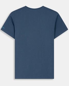 CAMISETA STITCHING LOGO WASH NAVY