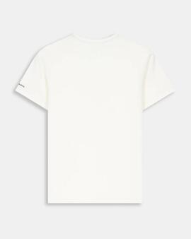 CAMISETA STITCHING LOGO WHITE MIST