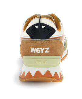 ZAPATILLAS JET-M SUEDE / NYLON MILITARE-BEIGE-ORANGE