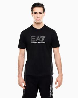 CAMISETA CUELLO REDONDO EA7 VISIBILITY BLACK