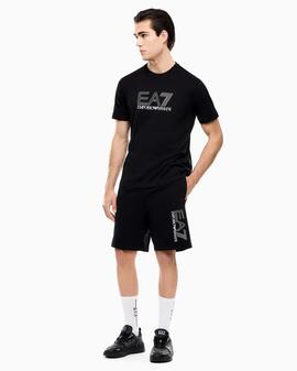 CAMISETA CUELLO REDONDO EA7 VISIBILITY BLACK