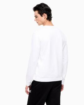 SUDADERA EA7 SLIM FIT CORE IDENTITY WHITE