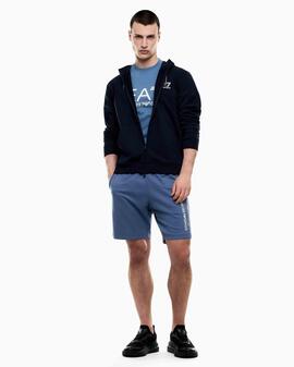 CAMISETA EA7 SLIM FIT CORE IDENTITY BLUE HORIZON