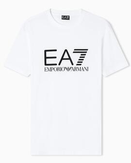 CAMISETA EA7 SLIM FIT CORE IDENTITY WHITE
