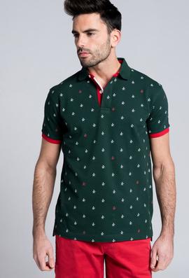 POLO H LOGOS VERDE