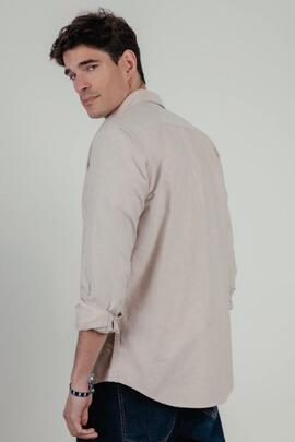CAMISA CASUAL OXFORD BEIGE