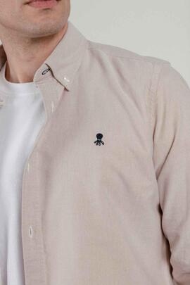 CAMISA CASUAL OXFORD BEIGE