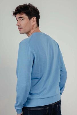 JERSEY LOGO BORDADO AZUL LAVANDA