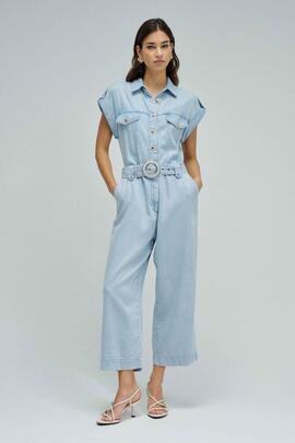 MONO EN LIGHTDENIM CROPPED SLIM COLOR AZUL CLARO