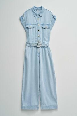 MONO EN LIGHTDENIM CROPPED SLIM COLOR AZUL CLARO