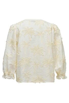 BLUSA DE ALGODÓN CON TEJIDO TEXTURIZADO 3D COLOR C