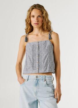 TOP TIRANTES DE RAYAS AGNY SHIRT 562 UNION BLUE