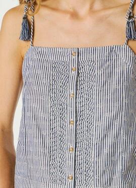TOP TIRANTES DE RAYAS AGNY SHIRT 562 UNION BLUE