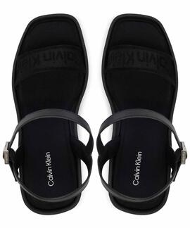 SANDALIAS DE CUÑA CON PLATAFORMA Y LOGO TRIPLE BLA