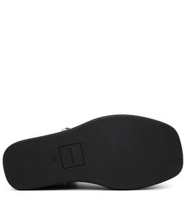 SANDALIAS DE CUÑA CON PLATAFORMA Y LOGO TRIPLE BLA