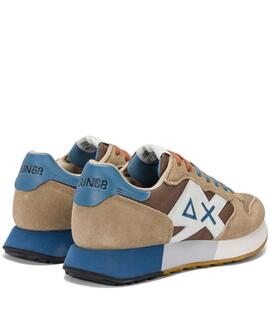 ZAPATILLAS JAKI 2.0 BICOLOR NAILON Y ANTE 1693 BEIGE / VOLPE