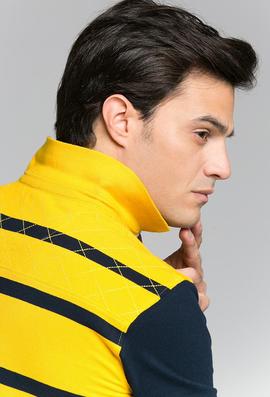 POLO H RAYAS AMARILLO