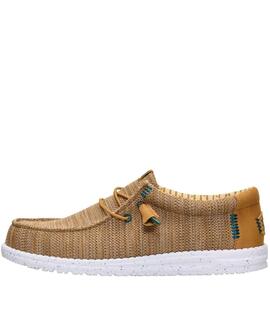 ZAPATOS WALLY STRETCH SOX BONE BROWN / MULTI