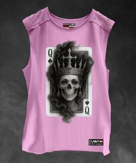 CAMISETA DE MUJER LASAL CARD ROSA