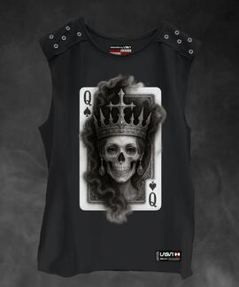 CAMISETA DE MUJER LASAL CARD NEGRO