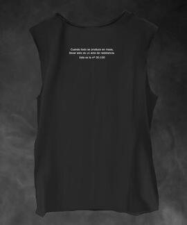 CAMISETA DE MUJER LASAL CARD NEGRO