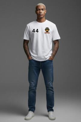 CAMISETA DE HOMBRE LASAL BADBOY BLANCO