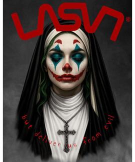 CAMISETA DE MUJER LASAL EVIL NEGRO