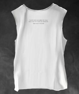 CAMISETA DE MUJER LASAL PATCH BLANCO