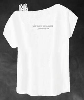 CAMISETA DE MUJER LASAL PRINT BLANCO