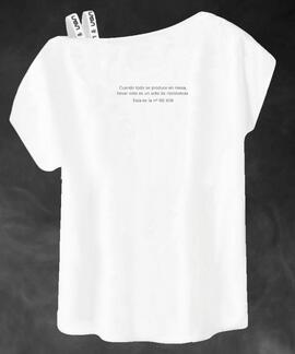 CAMISETA DE MUJER LASAL MAMA BLANCO